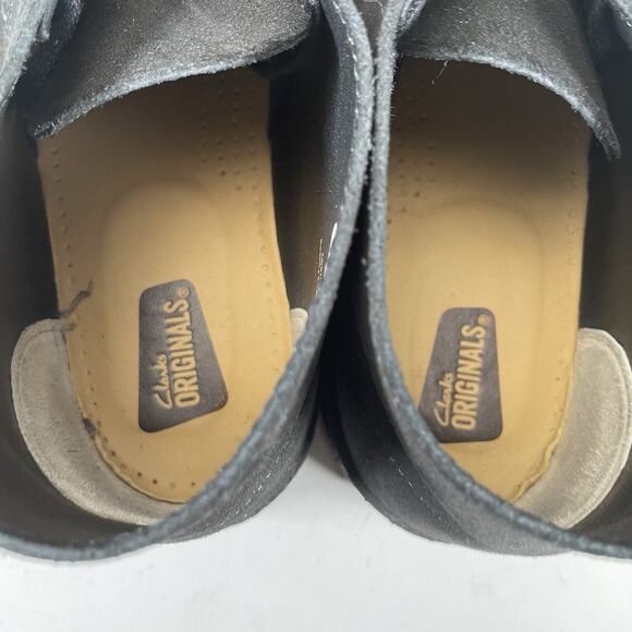 Clarks Original Women’s Size 9 M Black Suede Chukka Ankle Boots Shoes Casual EUC - Picture 8 of 9